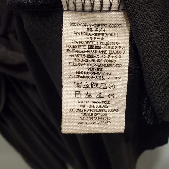 NWT Free People Cupro Criss Cross Front Mini Dress Black Size XS - Picture 5 of 5